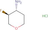 (3S,4R)-3-Fluorooxan-4-amine hydrochloride