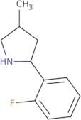 2-(2-Fluorophenyl)-4-methylpyrrolidine