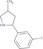 2-(3-Fluorophenyl)-4-methylpyrrolidine