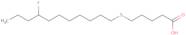 5-(8-Fluoroundecylsulfanyl)pentanoic acid