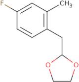 2-(4-Fluoro-2-methylbenzyl)-1,3-dioxolane