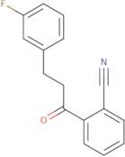 2-[3-(3-Fluorophenyl)propanoyl]benzonitrile