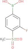 [3-Fluoro-4-(methylsulfonyl)phenyl]boronic acid
