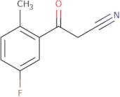 3-(5-Fluoro-2-methylphenyl)-3-oxopropanenitrile