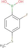 [2-Fluoro-4-(methylsulfanyl)phenyl]boronic acid