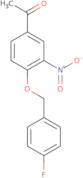 1-{4-[(4-Fluorobenzyl)Oxy]-3-Nitrophenyl}Ethanone