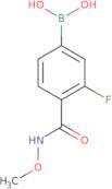 [3-Fluoro-4-(methoxycarbamoyl)phenyl]boronic acid
