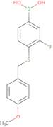 3-Fluoro-4-(4-Methoxybenzylthio)phenylboronic acid