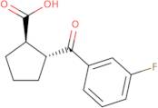 (1R,2R)-2-(3-Fluorobenzoyl)cyclopentanecarboxylic acid