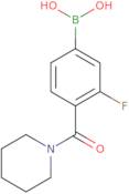[3-Fluoro-4-(1-piperidinylcarbonyl)phenyl]boronic acid