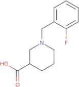 1-[(2-Fluorophenyl)methyl]-3-piperidinecarboxylic acid