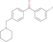 (3-Fluorophenyl)[4-(1-piperidinylmethyl)phenyl]methanone