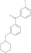 (3-Fluorophenyl)[3-(1-piperidinylmethyl)phenyl]methanone