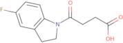 4-(5-Fluoro-2,3-Dihydro-1H-Indol-1-Yl)-4-Oxobutanoic Acid