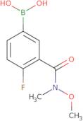 {4-Fluoro-3-[methoxy(methyl)carbamoyl]phenyl}boronic acid