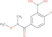 {2-Fluoro-5-[methoxy(methyl)carbamoyl]phenyl}boronic acid