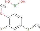 [3-Fluoro-2-methoxy-5-(methylsulfanyl)phenyl]boronic acid