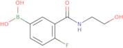 {4-Fluoro-3-[(2-hydroxyethyl)carbamoyl]phenyl}boronic acid