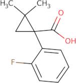 1-(2-Fluorophenyl)-2,2-dimethylcyclopropanecarboxylic acid