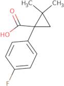 1-(4-Fluorophenyl)-2,2-dimethylcyclopropanecarboxylic acid