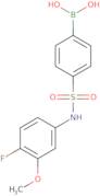 {4-[(4-Fluoro-3-methoxyphenyl)sulfamoyl]phenyl}boronic acid