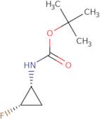 (1R-cis)-(2-Fluorocyclopropyl)carbamic acid tert-butyl ester
