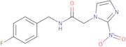 N-[(4-Fluorophenyl)Methyl]-2-(2-Nitroimidazol-1-Yl)Acetamide