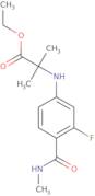 N-[3-Fluoro-4-[(methylamino)carbonyl]phenyl]-2-methylalanine ethyl ester