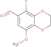 5-Fluoro-8-methoxy-2,3-dihydro-1,4-benzodioxine-6-carbaldehyde