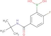 {2-Fluoro-5-[(2-methyl-2-propanyl)carbamoyl]phenyl}boronic acid