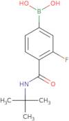 {3-Fluoro-4-[(2-methyl-2-propanyl)carbamoyl]phenyl}boronic acid