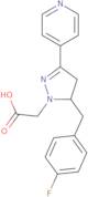[5-(4-Fluorobenzyl)-3-(pyridin-4-yl)-1H-pyrazol-1-yl]acetic