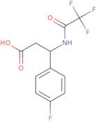 3-(4-Fluorophenyl)-3-[(2,2,2-Trifluoroacetyl)Amino]Propanoic Acid