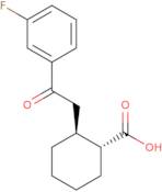 (1R,2S)-2-[2-(3-Fluorophenyl)-2-oxoethyl]cyclohexanecarboxylic acid