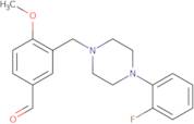 3-[[4-(2-Fluorophenyl)-1-piperazinyl]methyl]-4-methoxy-benzaldehyde