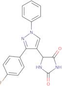 5-(3-(4-Fluorophenyl)-1-phenyl-1H-pyrazol-4-yl)imidazolidine-2,4-dione