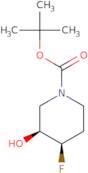 (3S,4R)-4-Fluoro-3-hydroxy-1-piperidinecarboxylic acid tert-butyl ester