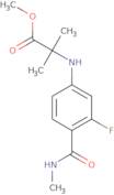 N-[3-Fluoro-4-[(methylamino)carbonyl]phenyl]-2-methylalanine methyl ester