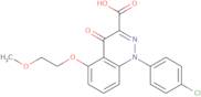 1-(4-Chlorophenyl)-5-(2-methoxyethoxy)-4-oxo-1,4-dihydrocinnoline-3-carboxylic acid