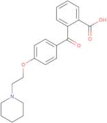 2-[4-[2-(1-Piperidinyl)ethoxy]benzoyl]benzoic acid