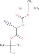 tert-Butyl 2-((tert-butoxycarbonyl)amino)-2-cyanoacetate