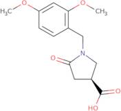 (3S)-1-[(2,4-Dimethoxyphenyl)methyl]-5-oxopyrrolidine-3-carboxylic acid ee