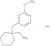 4-[(3-Methoxyphenyl)methyl]oxan-4-ylmethanamine hydrochloride