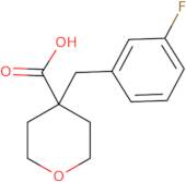4-[(3-Fluorophenyl)methyl]oxane-4-carboxylic acid