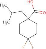 4,4-Difluoro-1-(2-methylpropyl)cyclohexane-1-carboxylic acid