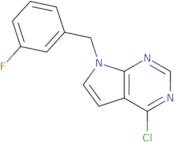 7-(3-Fluorobenzyl)-4-chloro-7H-pyrrolo[2,3-d]pyrimidine