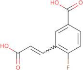 3-[(1E)-2-Carboxyeth-1-en-1-yl]-4-fluorobenzoic acid