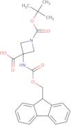 1-[(tert-Butoxy)carbonyl]-3-({[(9H-fluoren-9-yl)methoxy]carbonyl}amino)azetidine-3-carboxylic acid
