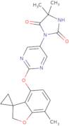 5,5-Dimethyl-3-[2-[(7-methylspiro[benzofuran-3(2H),1′-cyclopropan]-4-yl)oxy]-5-pyrimidinyl]-2,4-im…