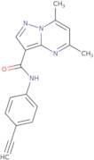 N-(4-Ethynylphenyl)-5,7-dimethyl-pyrazolo[1,5-a]pyrimidine-3-carboxamide